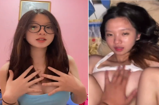 Bắt ny dạng rộng háng miệng ngậm quần lót