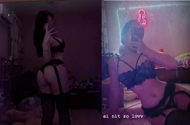Gái xinh thích chịch khi khoác đồ lót ren màu đen