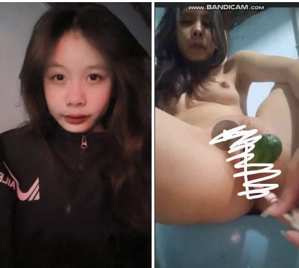 Nữ sinh dùng dưa chuột để thủ dâm